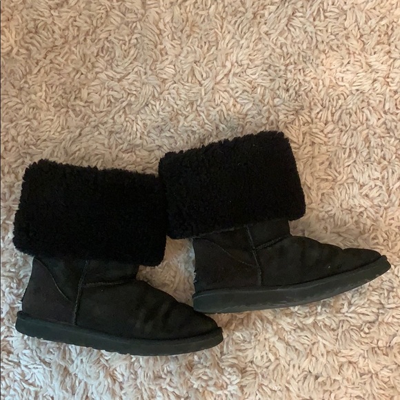womens black uggs size 9